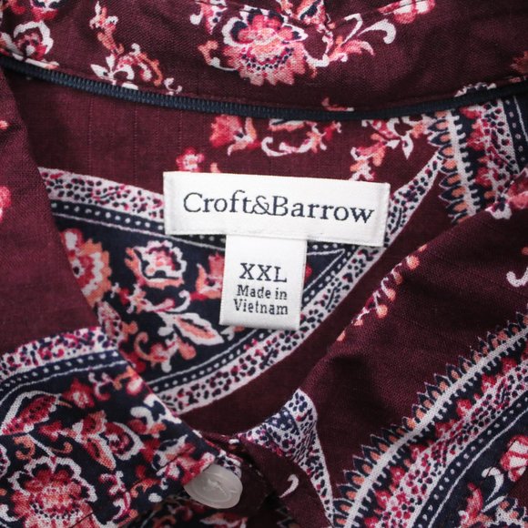 Croft & Barrow Womens 2XL Paisley Button Shirt - Picture 5 of 5